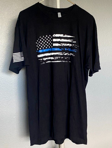 Blue lives matter police flag - blue,